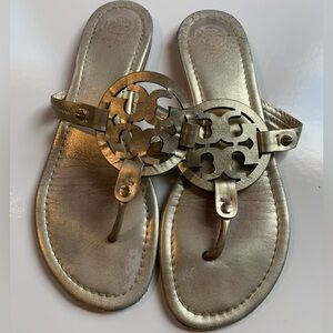 Tory Burch Metallic Gold Sandals Size 9